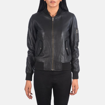 Dumfries black leather bomber jacket for women – sleek and stylish outerwear with classic American edge
Front view of Dumfries women’s black leather bomber jacket – modern outerwear for U.S. street style
Dumfries women’s bomber jacket in black leather – bold, American-inspired fashion piece
Close-up of Dumfries black leather texture – premium bomber jacket for women in the United States
Model wearing Dumfries black bomber jacket – stylish women’s leather outerwear for everyday wear in the USA