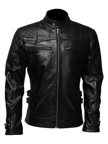 Mens Affliction Leather Jacket - Arvo