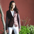 Oban women’s leather blazer in black – stylish tailored blazer with premium leather for American fashion

