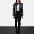 Edinburgh leather jacket in black – men’s sleek leather outerwear with modern American street style


