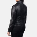 Edinburgh leather jacket in black – men’s sleek leather outerwear with modern American street style

