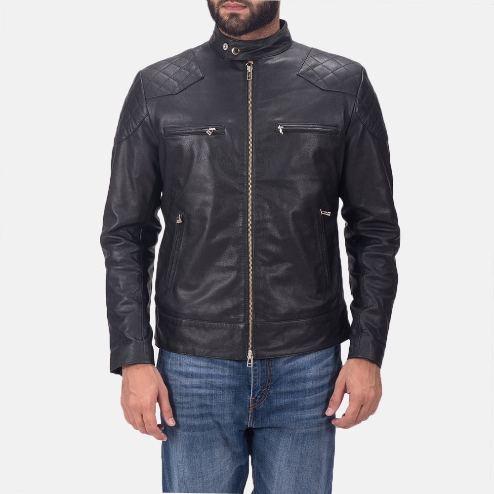 David Beckham Leather Motorcycle Jacket - Arvo 
