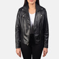 Glasgow black moto jacket – sleek men’s leather motorcycle jacket with modern American streetwear style

