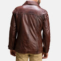 VINCENT ALLEY BROWN LEATHER JACKET - Arvo 