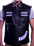 Jax Teller  Motorcycle  Vest Leather - Arvo 