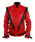 Michael Jackson Red Thriller Leather Jacket - Arvo 