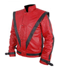 Michael Jackson Red Thriller Leather Jacket - Arvo 