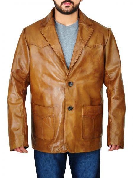 Leonardo DiCaprio Rick Dalton Leather Jacket - Arvo 