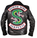 Jughead Jones Black Riverdale Southside Serpents Leather Jacket For Mens - Arvo 