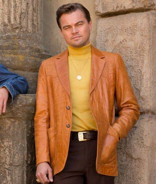 Leonardo DiCaprio Rick Dalton Leather Jacket - Arvo 