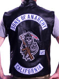 Jax Teller  Motorcycle  Vest Leather - Arvo 