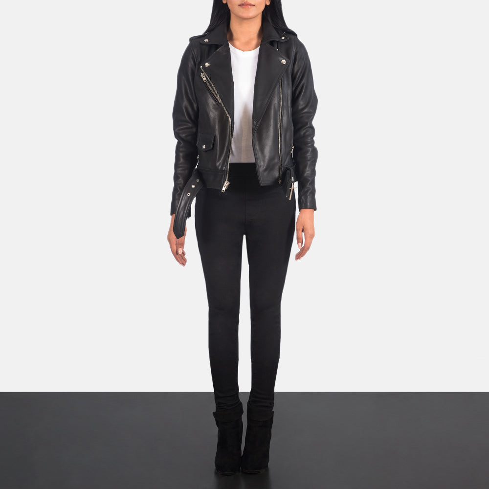 Front view of Bishopbriggs black biker jacket – rugged leather moto jacket for men in the USA

Bishopbriggs men’s biker jacket in black – edgy American fashion inspired by classic motorcycle gear

Close-up of zippers on Bishopbriggs black leather jacket – premium biker jacket for U.S. riders and fashion lovers

Model wearing Bishopbriggs black biker jacket – bold streetwear look for men in the United States

Back of Bishopbriggs biker jacket in black – durable men’s leather outerwear with USA-inspired desig