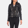 Front view of Bishopbriggs black biker jacket – rugged leather moto jacket for men in the USA

Bishopbriggs men’s biker jacket in black – edgy American fashion inspired by classic motorcycle gear

Close-up of zippers on Bishopbriggs black leather jacket – premium biker jacket for U.S. riders and fashion lovers

Model wearing Bishopbriggs black biker jacket – bold streetwear look for men in the United States

Back of Bishopbriggs biker jacket in black – durable men’s leather outerwear with USA-inspired desig