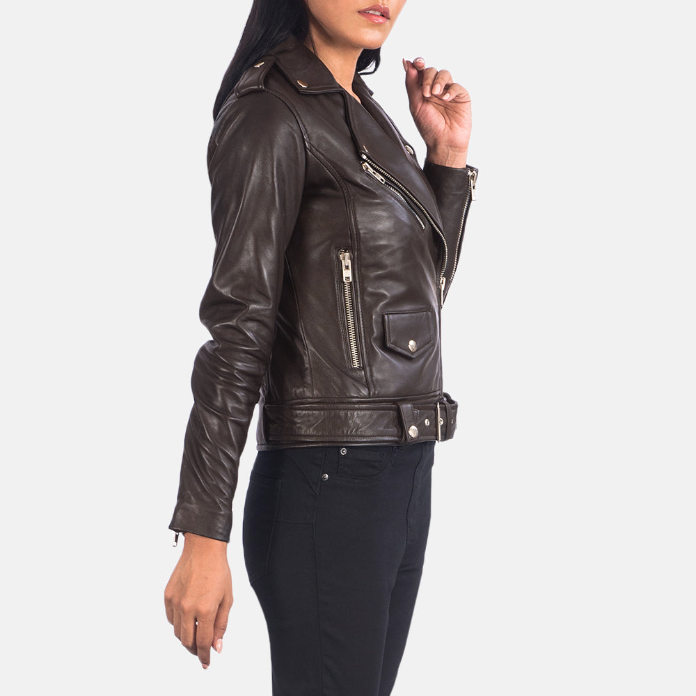 Front view of Broxburn brown moto jacket – stylish men’s leather biker jacket for USA customers

Broxburn men’s moto jacket in brown – vintage-inspired motorcycle outerwear made for American riders

Close-up of distressed leather on Broxburn brown moto jacket – durable men’s riding jacket for U.S. streetwear

Model wearing Broxburn brown leather moto jacket – classic American moto style for men

Back of Broxburn brown moto jacket – handcrafted leather jacket for motorcycle enthusiasts in the USA

