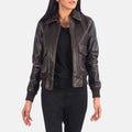 Front view of Bearsden brown bomber jacket – classic men’s outerwear for fall and winter in the USA

Bearsden men’s leather bomber jacket in brown – timeless American aviation-inspired fashion

Side profile of brown Bearsden bomber jacket – premium leather jacket for U.S. men

Close-up of brown leather texture on Bearsden bomber jacket – durable and stylish outerwear made for American lifestyles

Model wearing Bearsden brown bomber jacket – casual leather look for men in the United States

