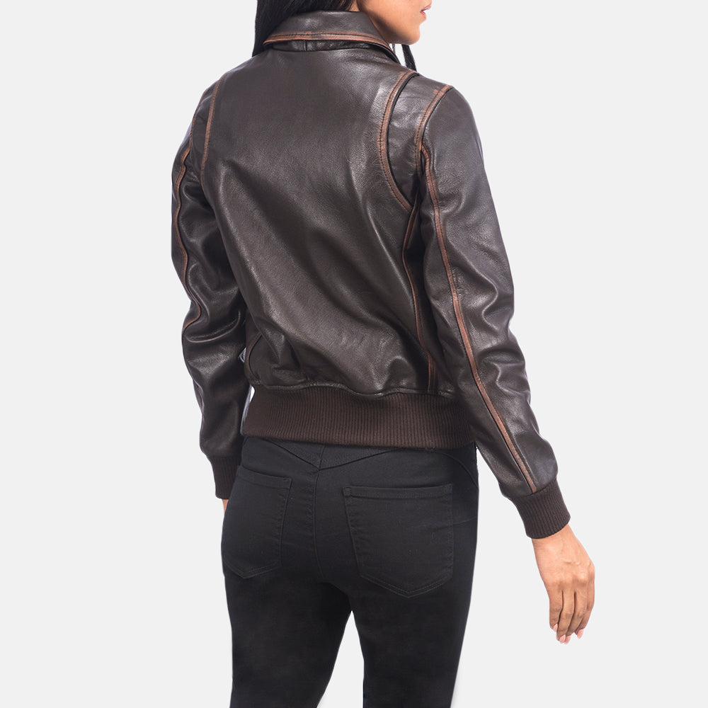 Front view of Bearsden brown bomber jacket – classic men’s outerwear for fall and winter in the USA

Bearsden men’s leather bomber jacket in brown – timeless American aviation-inspired fashion

Side profile of brown Bearsden bomber jacket – premium leather jacket for U.S. men

Close-up of brown leather texture on Bearsden bomber jacket – durable and stylish outerwear made for American lifestyles

Model wearing Bearsden brown bomber jacket – casual leather look for men in the United States


