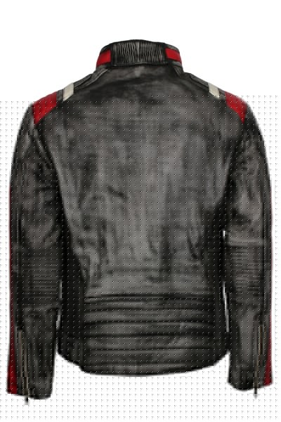 men’s retro distressed black café racer leather jacket

real sheepskin leather motorcycle jacket with zipper pockets

black leather biker jacket with grey faded tones

stand-up collar distressed leather jacket front view

vintage-style men’s motorcycle jacket with zip closure

