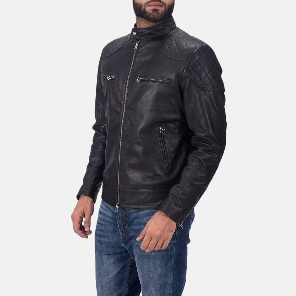 David Beckham Leather Motorcycle Jacket - Arvo 