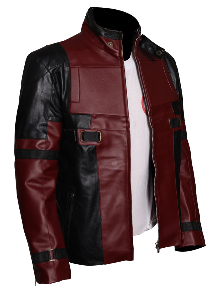 Deadpool Leather Jacket Front View
