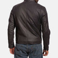 Men's Iconic Black Leather Motorcycle Jacket - Arvo 