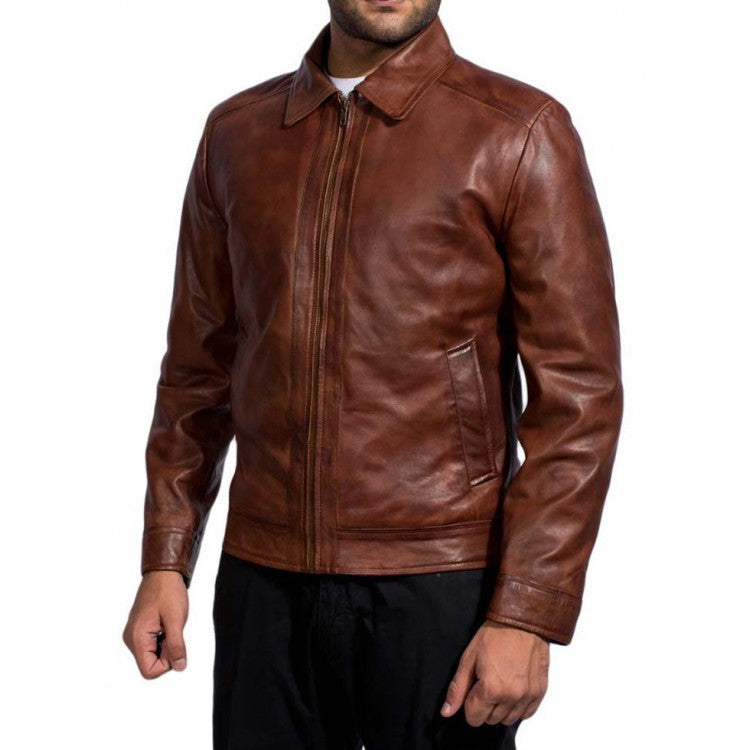 John Wick  Brown Leather Jacket - Arvo 