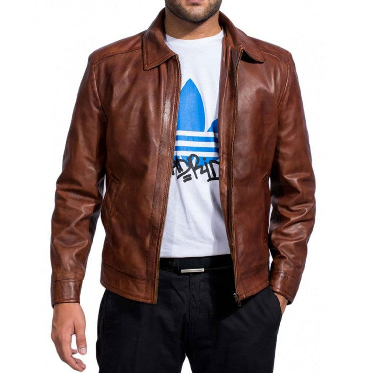 John Wick  Brown Leather Jacket - Arvo 