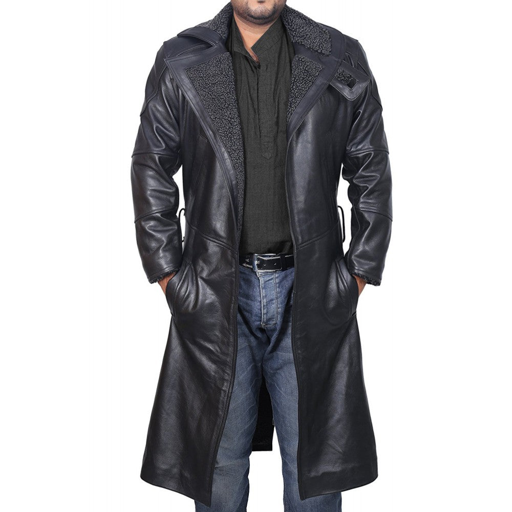 Ryan Gosling Blade Runner Trench Leather  Coat - Arvo 