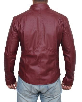 Clark Kent Smallville Superman red leather jacket front view

Superman Smallville motorcycle-style red leather jacket

men’s red leather jacket with Superman ‘S’ logo

Smallville TV series Clark Kent costume jacket

red leather cosplay jacket with branded zipper closure
