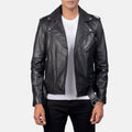 Mens Stylish Black Leather Jacket - Arvo 