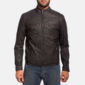 Men's Iconic Black Leather Motorcycle Jacket - Arvo 