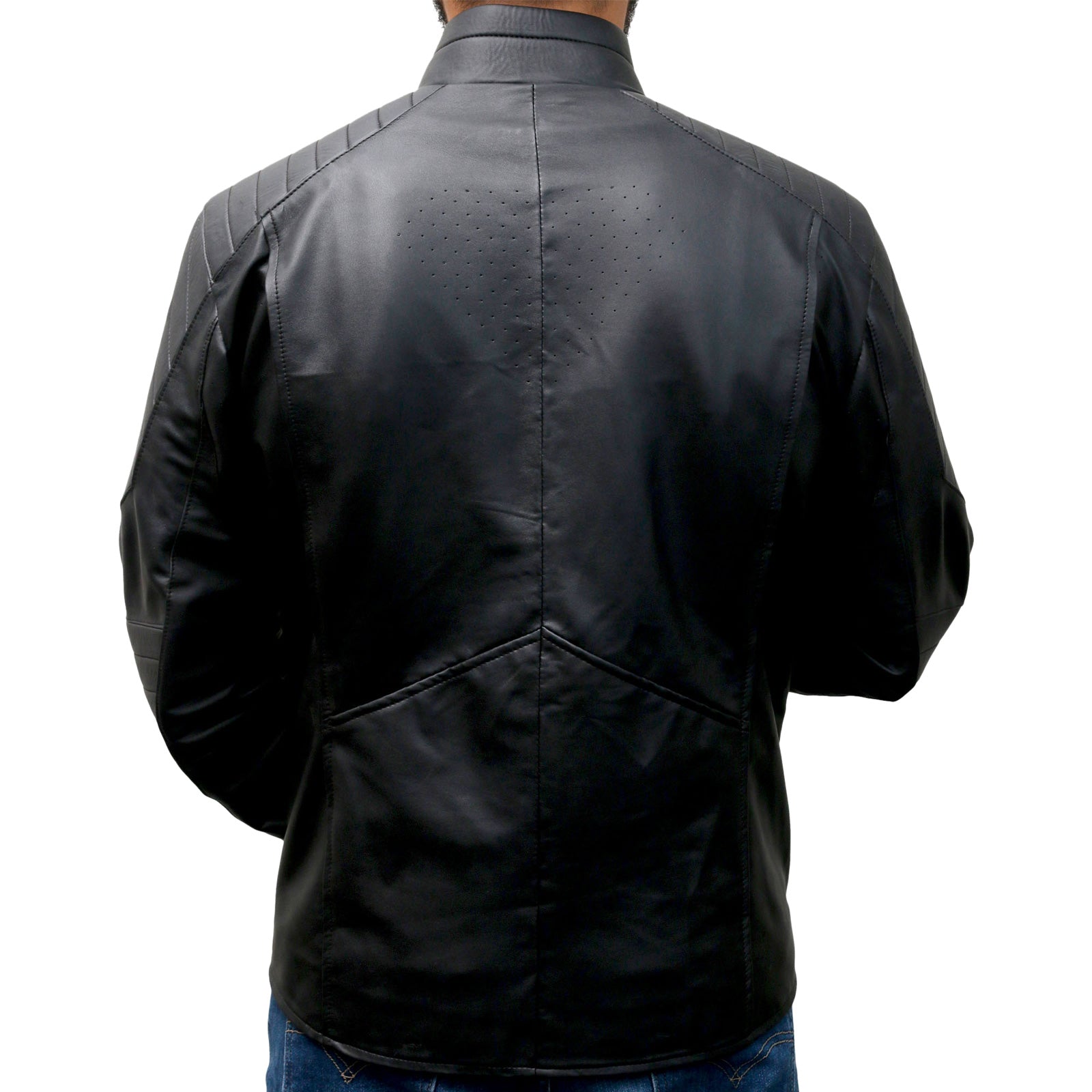 Superman Man Of Steel Leather Jacket Black - Arvo 