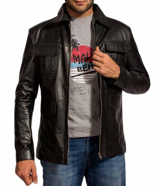 Vampire Diaries Damon Salvatore Leather Jacket - Arvo 
