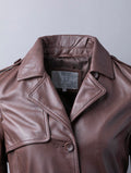 Perth women’s trench coat in classic beige with tailored fit and belt detail

