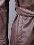 Perth women’s trench coat in classic beige with tailored fit and belt detail

