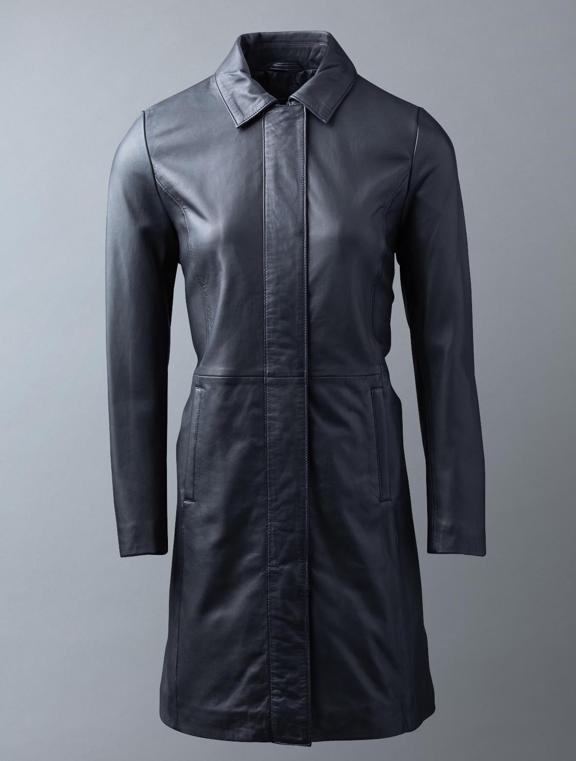 Wishaw Leather Coat for Women - Arvo 
